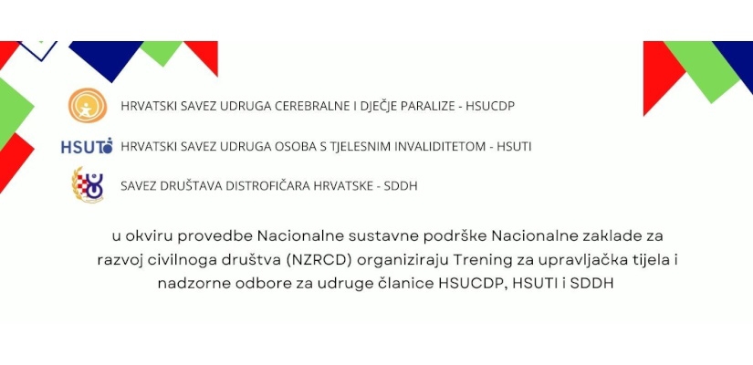 Trening za upravljačka tijela i nadzorne odbore udruga članica