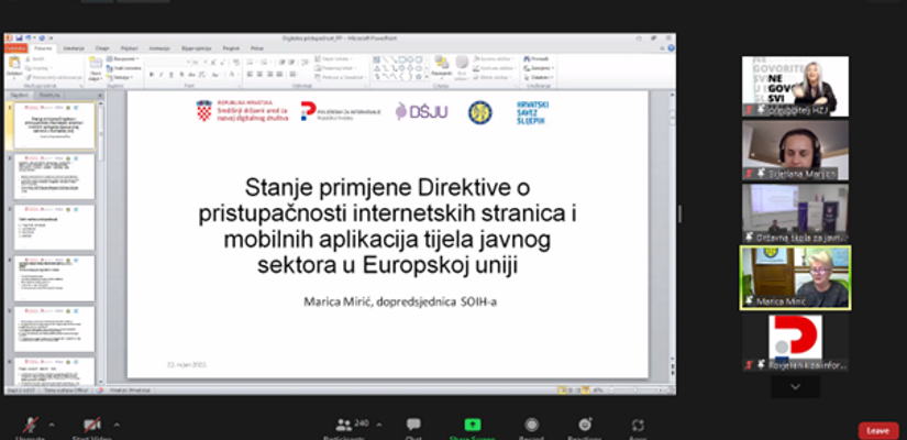 Virtualni okrugli stol „Digitalna pristupačnost od zakona do prakse“