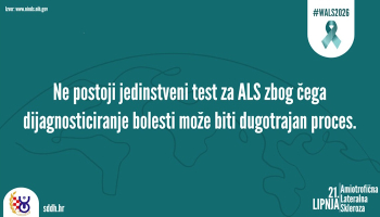 21. lipnja - Svjetski dan svjesnosti o ALS-u: Tjedan informiranja i podizanja svijesti