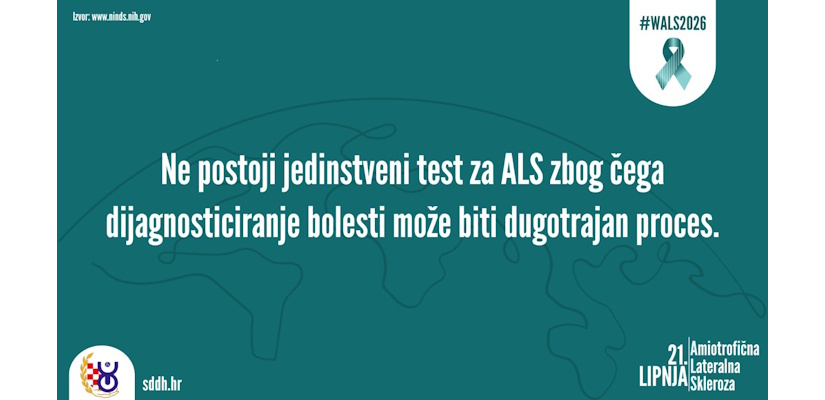 21. lipnja - Svjetski dan svjesnosti o ALS-u: Tjedan informiranja i podizanja svijesti