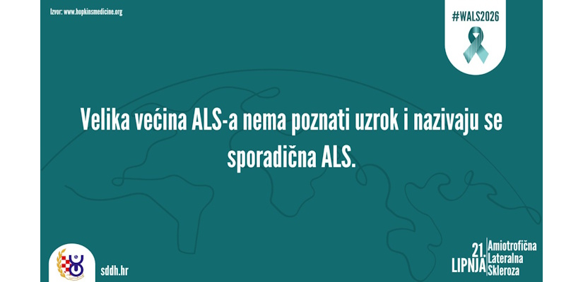 21. lipnja - Svjetski dan svjesnosti o ALS-u: Tjedan informiranja i podizanja svijesti