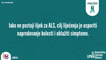 21. lipnja - Svjetski dan svjesnosti o ALS-u: Tjedan informiranja i podizanja svijesti