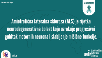 21. lipnja - Svjetski dan svjesnosti o ALS-u: Tjedan informiranja i podizanja svijesti