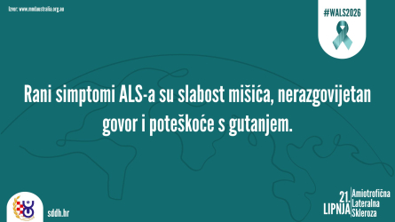 21. lipnja - Svjetski dan svjesnosti o ALS-u: Tjedan informiranja i podizanja svijesti
