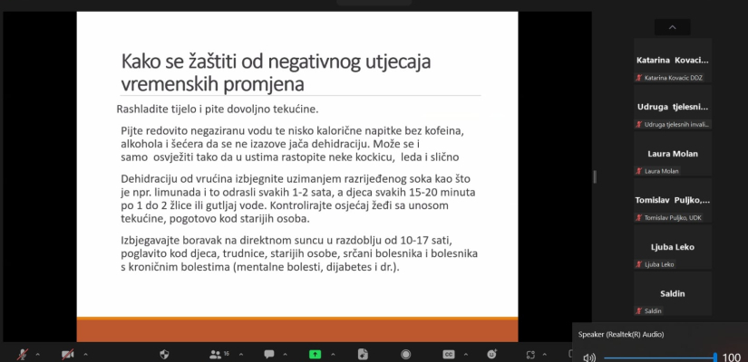Medicinsko savjetovalište SDDH - Klimatske promjene i neuromuskularne bolesti