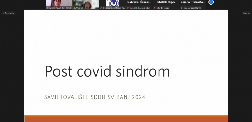 Medicinsko savjetovalište SDDH – Post-COVID sindrom