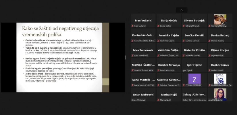 Medicinsko savjetovalište SDDH – Utjecaj vremenskih prilika na zdravlje osoba s MD