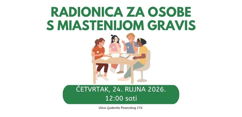 Poziv na radionicu za osobe s miastenijom gravis