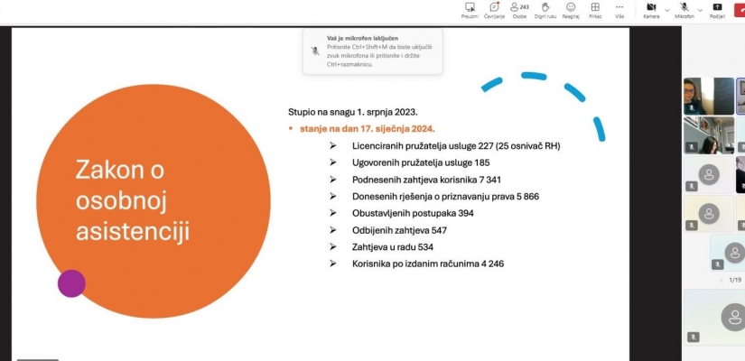 Edukacija osobnih asistenata i korištenje programa osposobljavanja temeljem vaučera 
