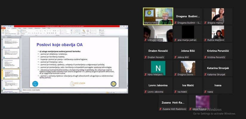 Održana online edukacija KOA i OA 