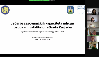 Jačanje zagovaračkih kapaciteta udruga osoba s invaliditetom Grada Zagreba