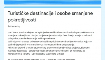 Turističke destinacije i osobe smanjene pokretljivosti