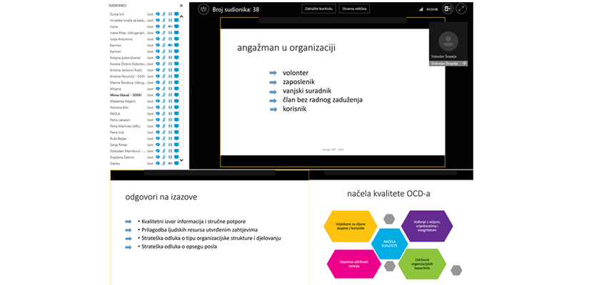 Online radionica ''Modeli učinkovitog unutarnjeg ustrojstva upravljanja i djelovanja organizacija''