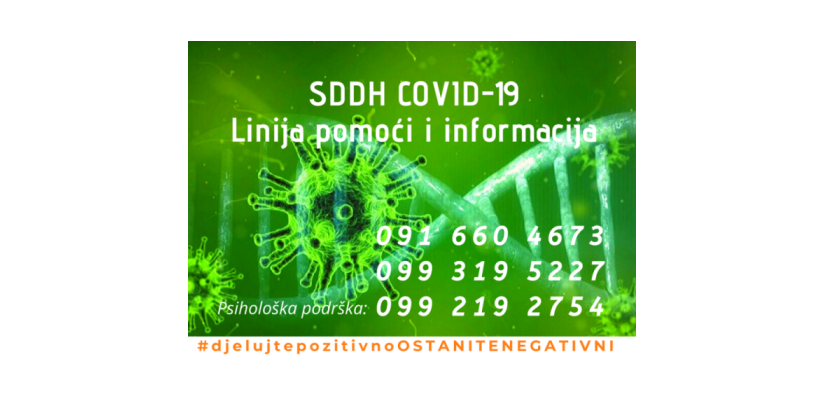 SDDH COVID-19 - Linija pomoći i informacija
